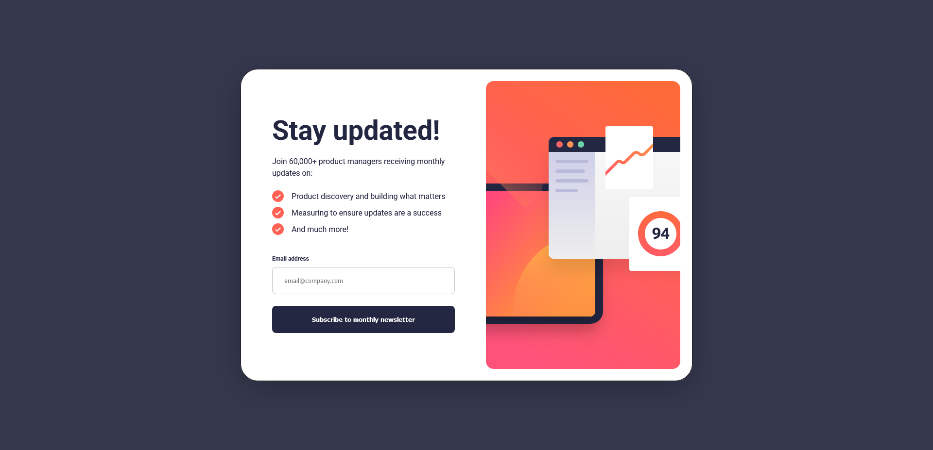 Newsletter Sign-Up Form